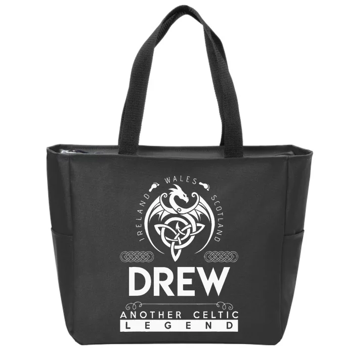 Drew Name Another Celtic Legend Drew Zip Tote Bag