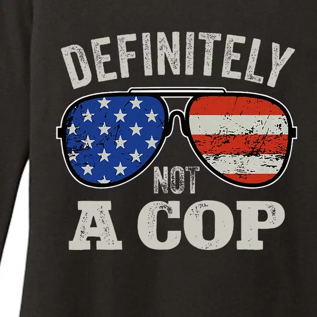 Definitely Not A Cop Undercover Police Operation Detective Womens CVC Long Sleeve Shirt