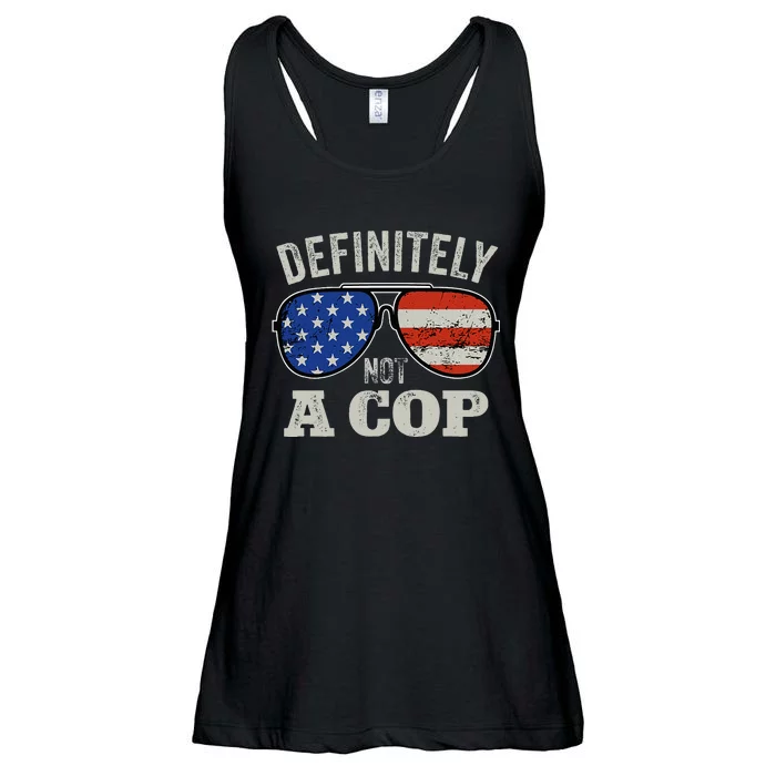 Definitely Not A Cop Undercover Police Operation Detective Ladies Essential Flowy Tank