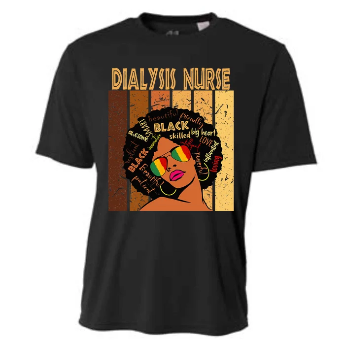 Dialysis Nurse Afro African American Black History Month Cooling Performance Crew T-Shirt