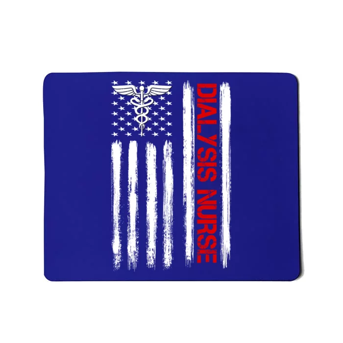 Dialysis Nurse American Flag Patriotic Rn Nephrology Gift Mousepad