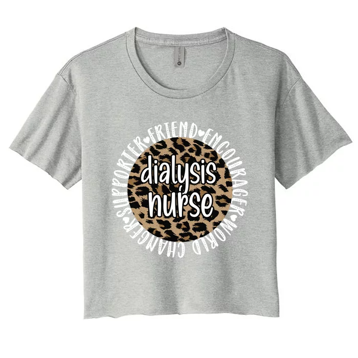 Dialysis Nurse Appreciation Ney Dialysis Nursing Gift Women's Crop Top Tee