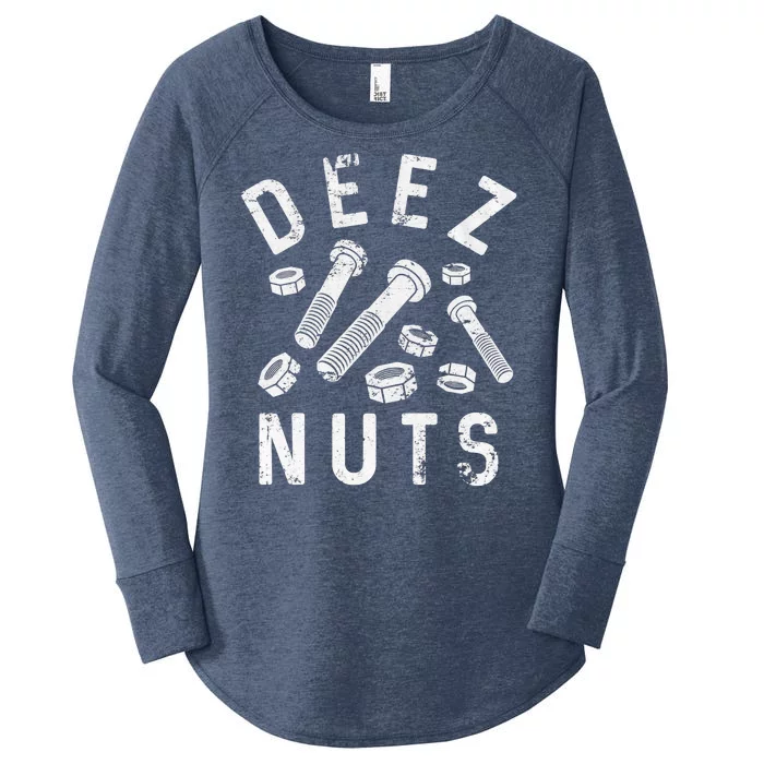 DEEZ NUTS (AND BOLTS) Women's Perfect Tri Tunic Long Sleeve Shirt