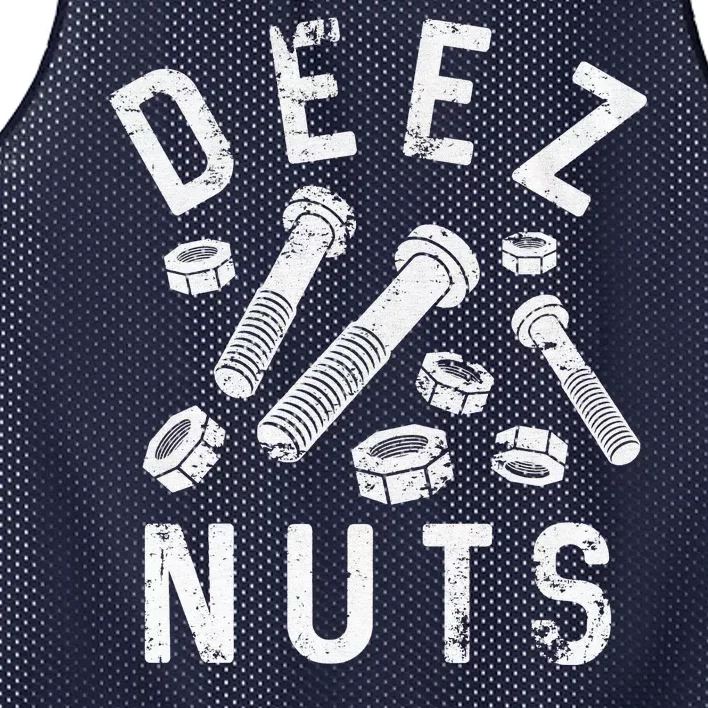 DEEZ NUTS (AND BOLTS) Mesh Reversible Basketball Jersey Tank