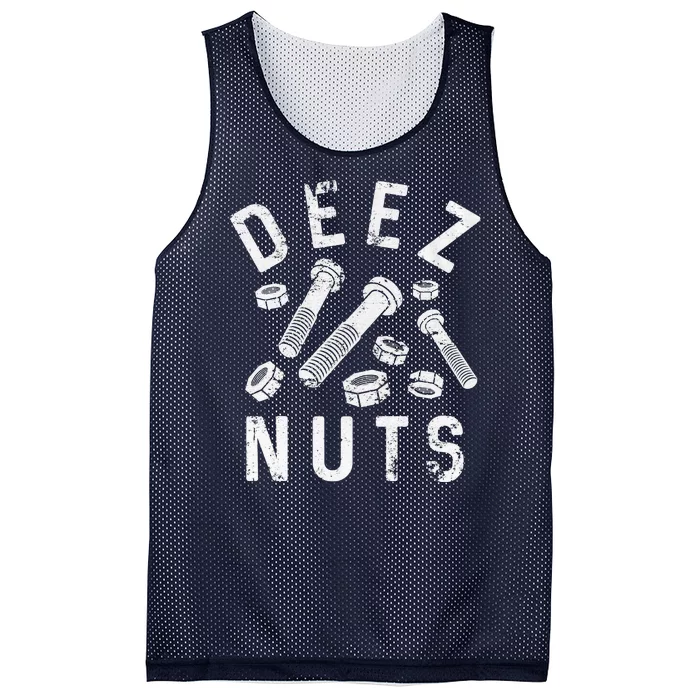 DEEZ NUTS (AND BOLTS) Mesh Reversible Basketball Jersey Tank