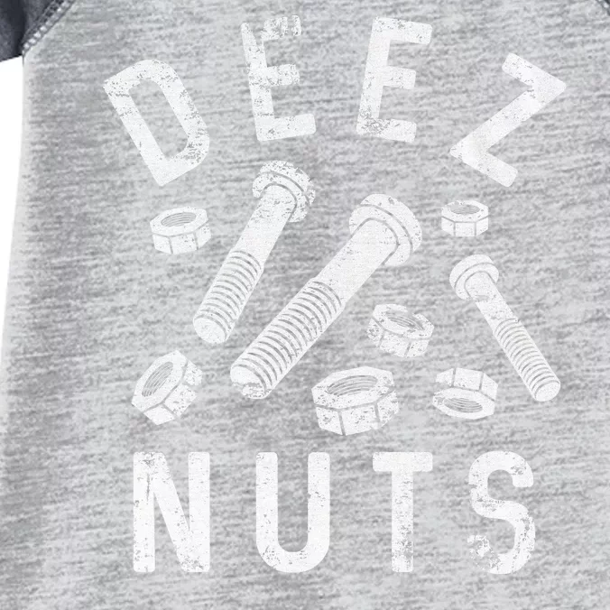 DEEZ NUTS (AND BOLTS) Infant Baby Jersey Bodysuit