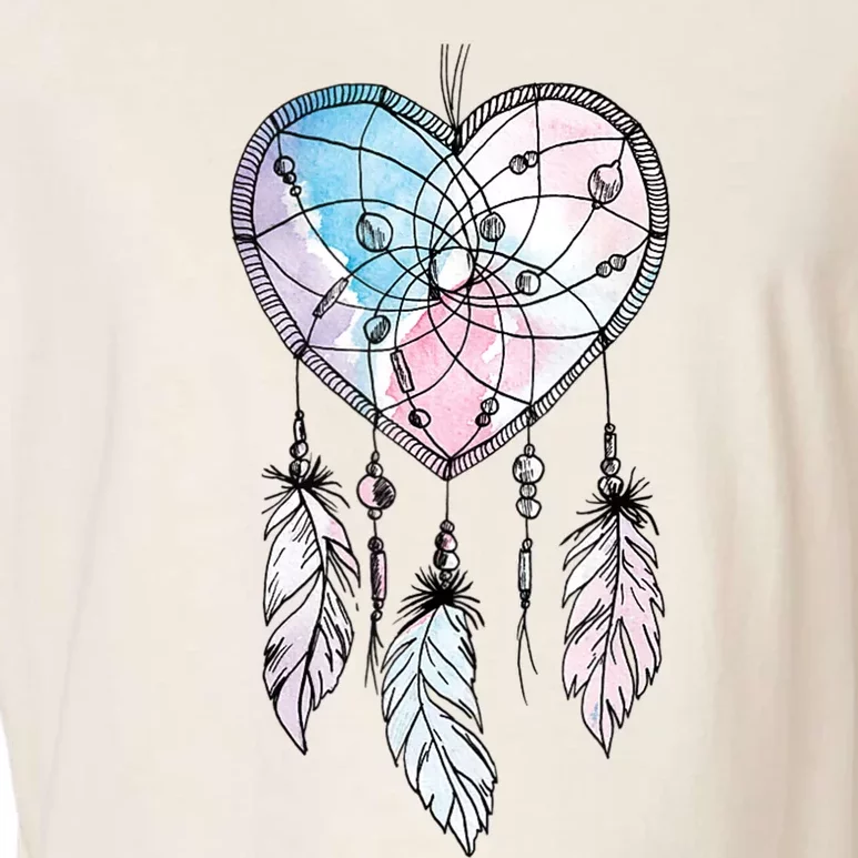 Dreamcatcher Native American Feathers Boho Dream Catcher Garment-Dyed Women's Muscle Tee