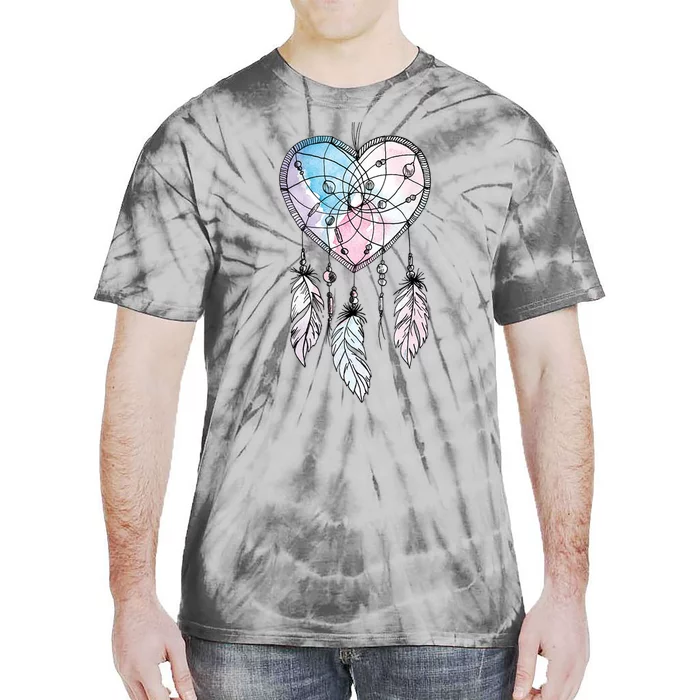 Dreamcatcher Native American Feathers Boho Dream Catcher Tie-Dye T-Shirt