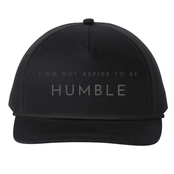 Do Not Aspire To Be Humble Inspired kamala harris Snapback Five-Panel Rope Hat