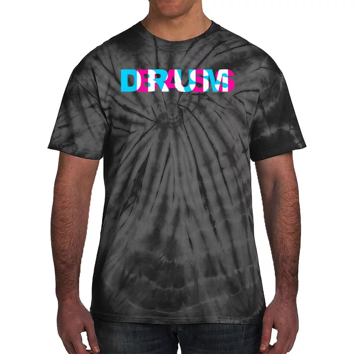 Drum N Bass EDM Rave Dance Music Headbanger Raver Glitch Tie-Dye T-Shirt