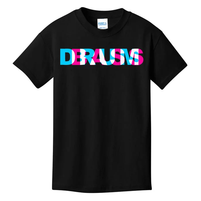 Drum N Bass Edm Rave Dance Music Headbanger Raver Glitch Kids T-Shirt