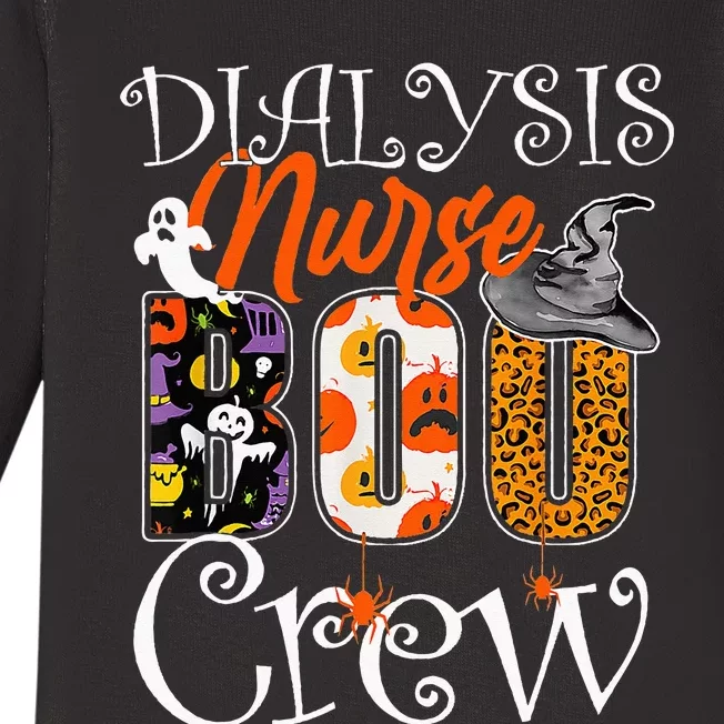 Dialysis Nurse Boo Boo Crew Halloween Dialysis Nurse Costume Baby Long Sleeve Bodysuit