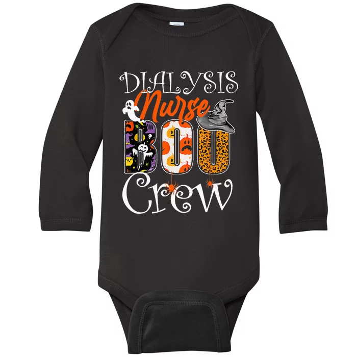 Dialysis Nurse Boo Boo Crew Halloween Dialysis Nurse Costume Baby Long Sleeve Bodysuit