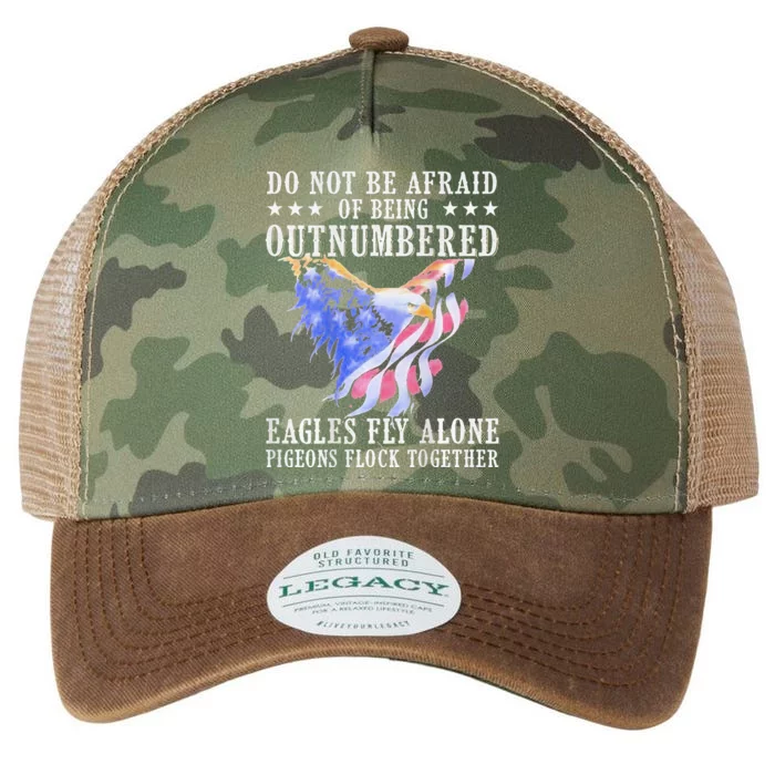 Do Not Be Afraid Of Being Outnumbered Ea.gles Legacy Tie Dye Trucker Hat