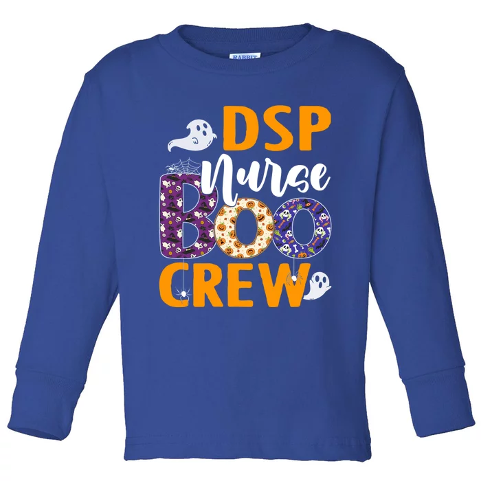 Dsp Nurse Boo Crew Scary Nurse Halloween Ghost Spider Gift Toddler Long Sleeve Shirt