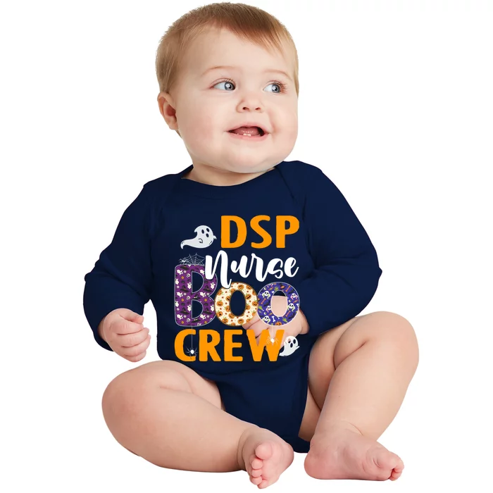 Dsp Nurse Boo Crew Scary Nurse Halloween Ghost Spider Gift Baby Long Sleeve Bodysuit