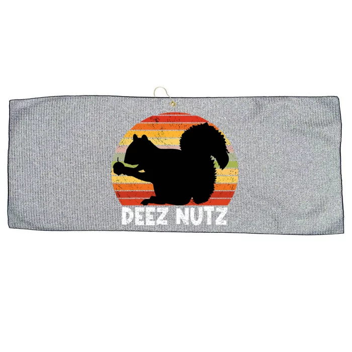 Deez Nutz Christmas Gopher Funny Saying Ugly Xmas Large Microfiber Waffle Golf Towel