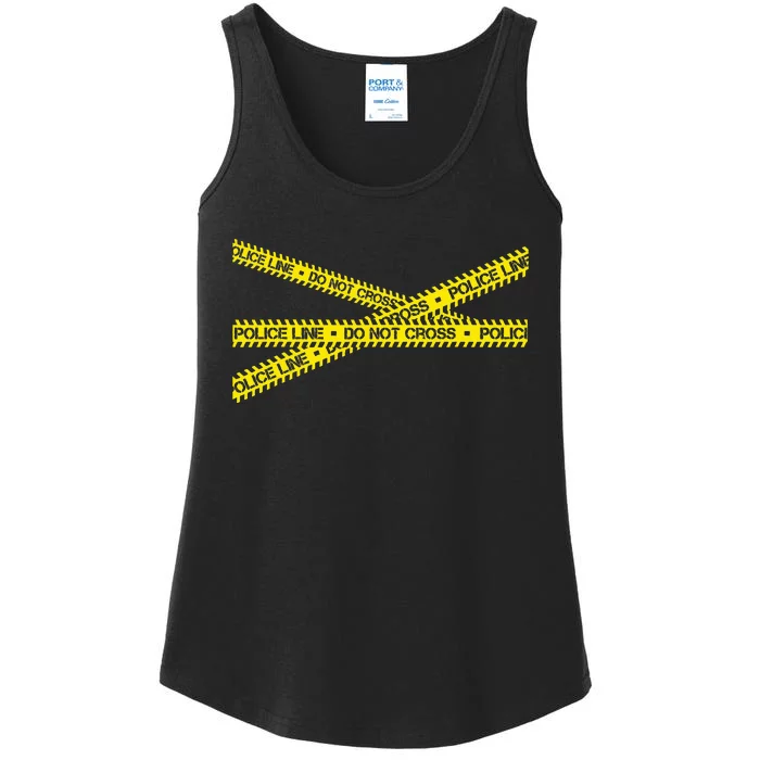 Do Not Cross Police Line Criminalistics Forensic Ladies Essential Tank