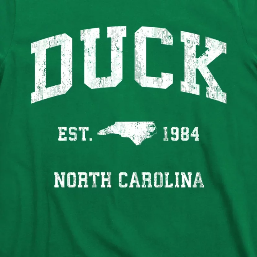 Duck North Carolina Nc Vintage Athletic Black Sports T-Shirt