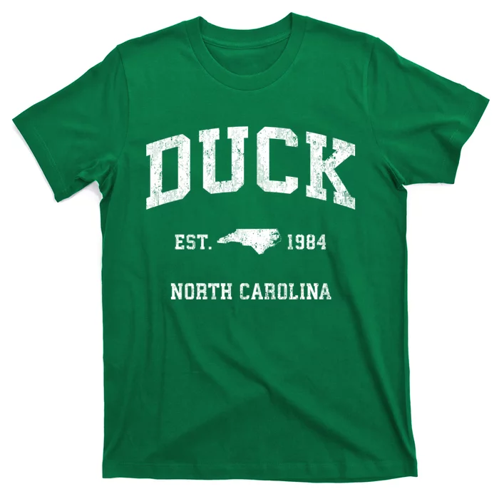 Duck North Carolina Nc Vintage Athletic Black Sports T-Shirt