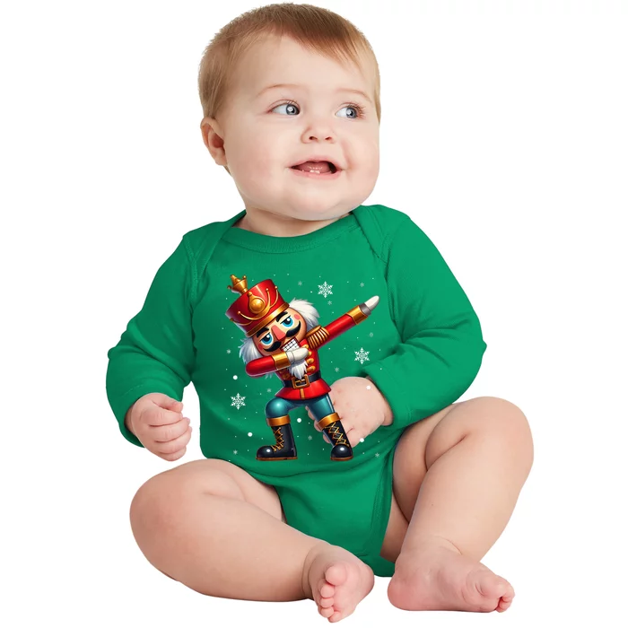 Dabbing Nutcracker Christmas Costume Matching Family Pajama Baby Long Sleeve Bodysuit