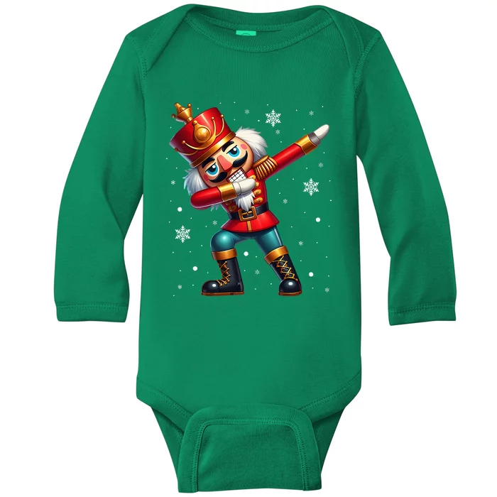 Dabbing Nutcracker Christmas Costume Matching Family Pajama Baby Long Sleeve Bodysuit