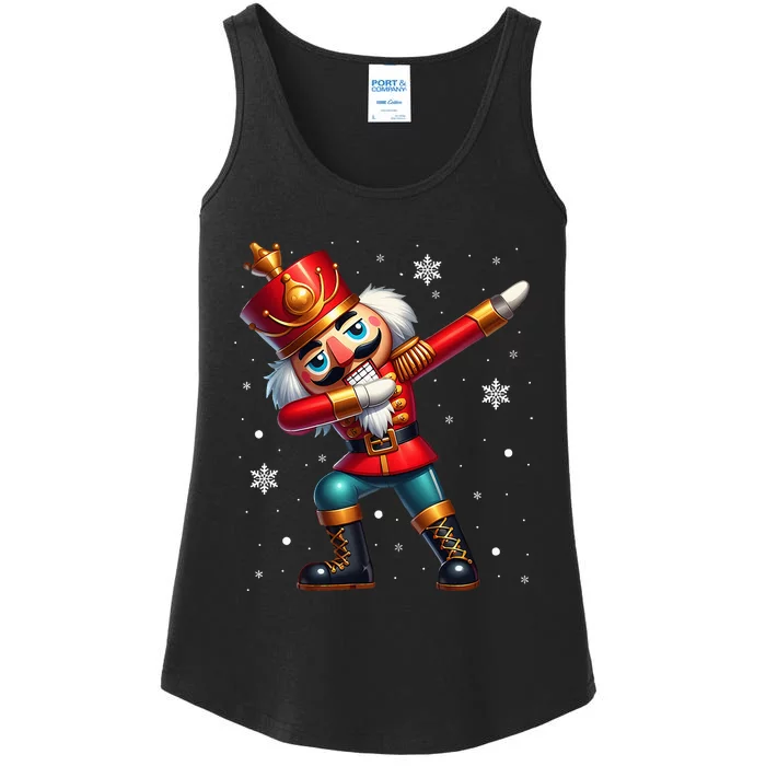 Dabbing Nutcracker Christmas Costume Matching Family Pajama Ladies Essential Tank