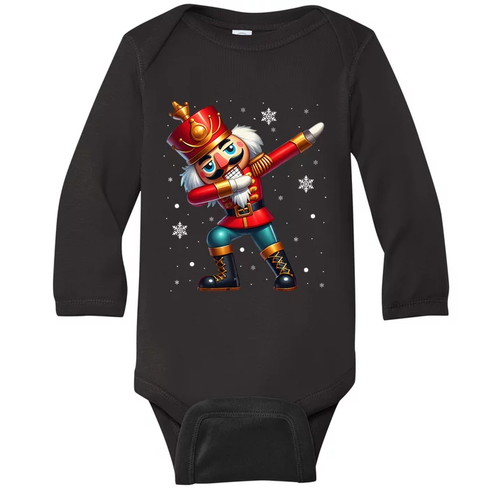 Dabbing Nutcracker Christmas Costume Matching Family Pajama Baby Long Sleeve Bodysuit