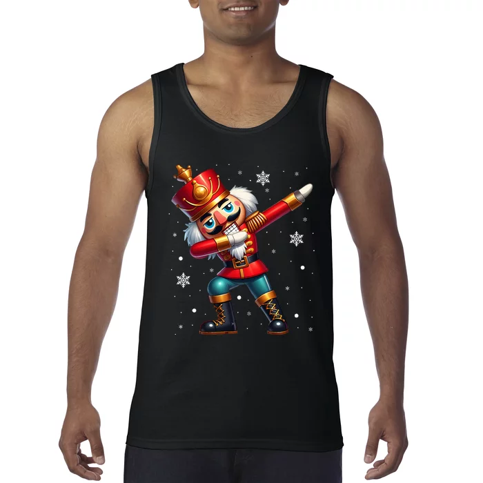 Dabbing Nutcracker Christmas Costume Matching Family Pajama Tank Top