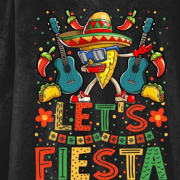 Dabbing Nacho Cinco de Mayo Lets Fiesta Hooded Wearable Blanket