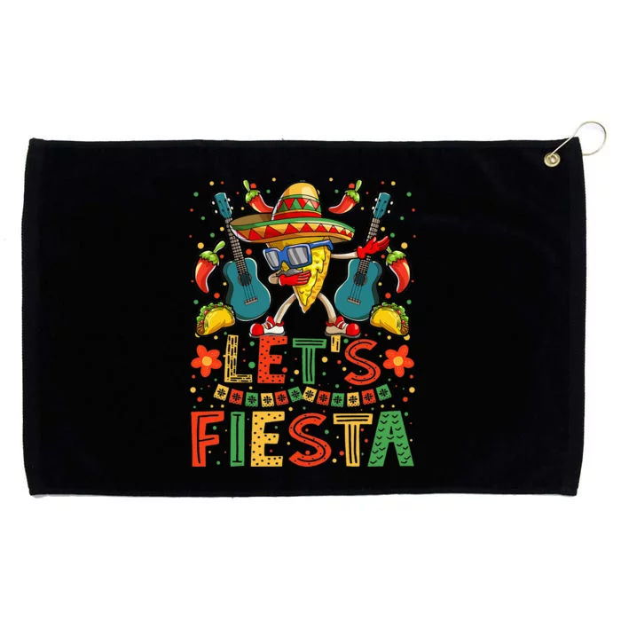 Dabbing Nacho Cinco de Mayo Lets Fiesta Grommeted Golf Towel