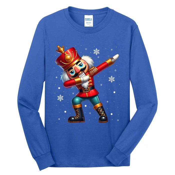 Dabbing Nutcracker Christmas Costume Matching Tall Long Sleeve T-Shirt