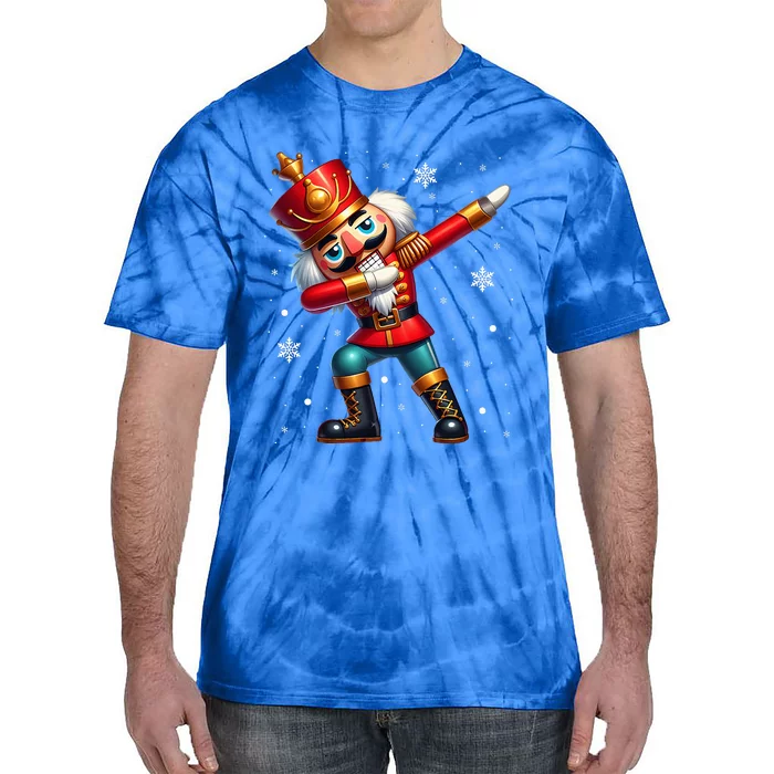 Dabbing Nutcracker Christmas Costume Matching Tie-Dye T-Shirt