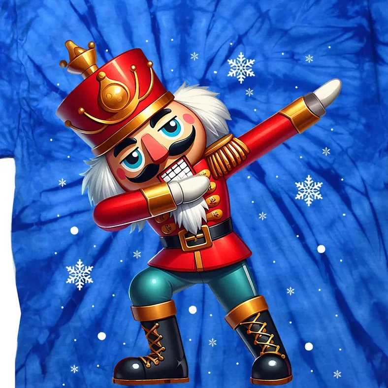 Dabbing Nutcracker Christmas Costume Matching Tie-Dye T-Shirt