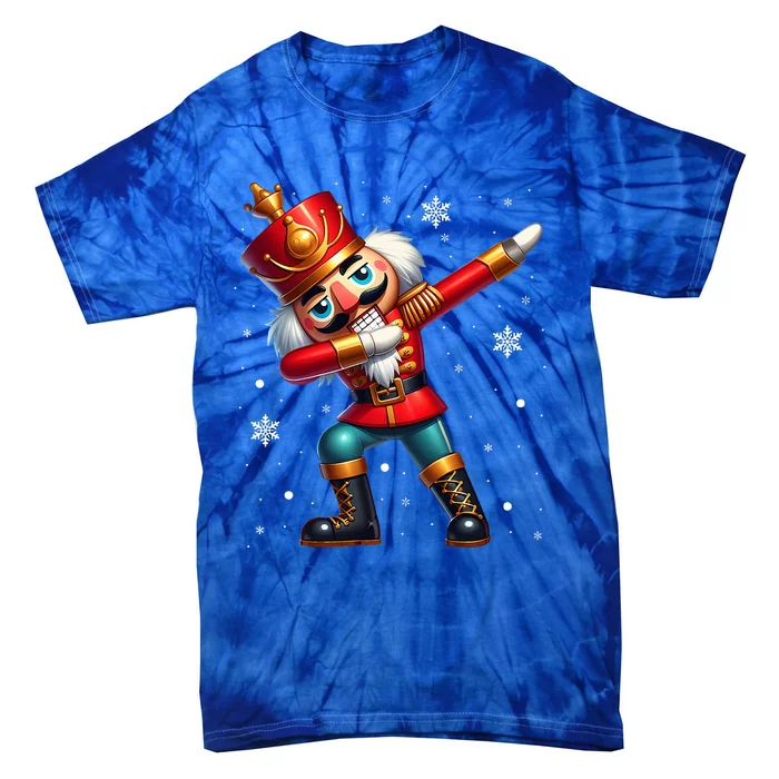 Dabbing Nutcracker Christmas Costume Matching Tie-Dye T-Shirt