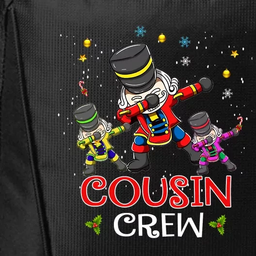 Dabbing Nutcracker Cousin Crew Christmas Family Matching Pajamas City Backpack