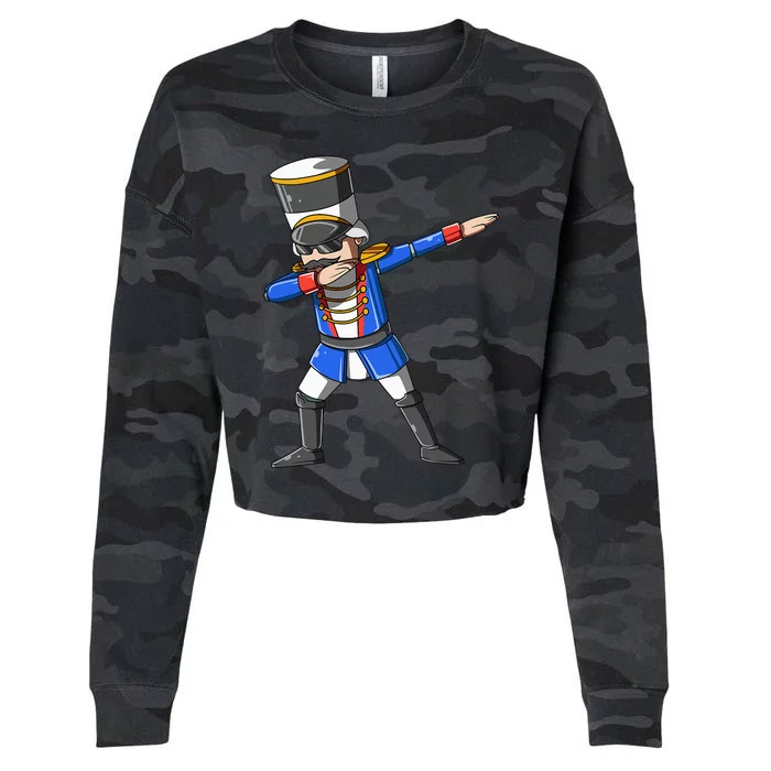 Dabbing Nutcracker Christmas Themed Gift Nutcracker Dancers Cropped Pullover Crew