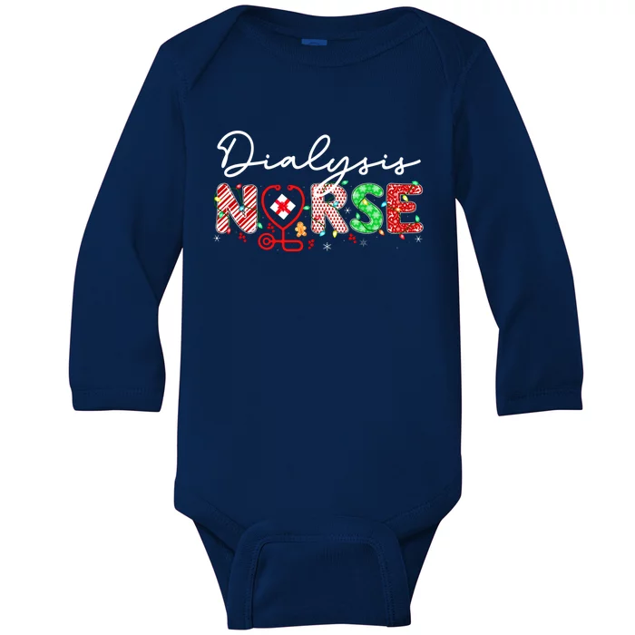 Dialysis Nurse Christmas Nurse Elf Im A Dialysis Nurse Love Cool Gift Baby Long Sleeve Bodysuit