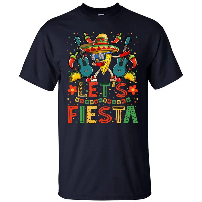 Dabbing Nacho Cinco De Mayo Lets Fiesta Tall T-Shirt