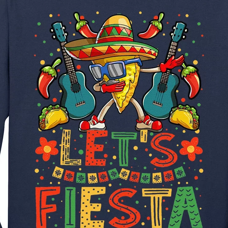 Dabbing Nacho Cinco De Mayo Lets Fiesta Tall Long Sleeve T-Shirt