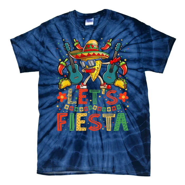 Dabbing Nacho Cinco De Mayo Lets Fiesta Tie-Dye T-Shirt