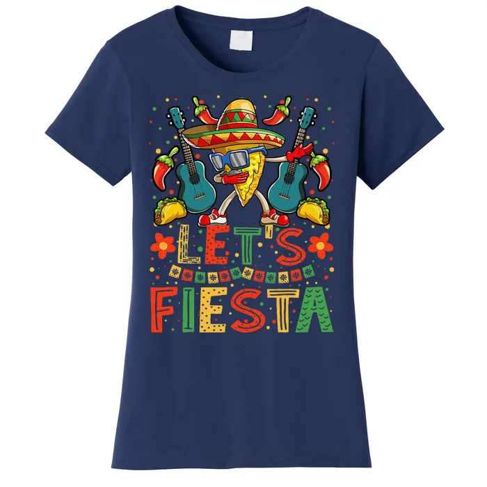 Dabbing Nacho Cinco De Mayo Lets Fiesta Women's T-Shirt