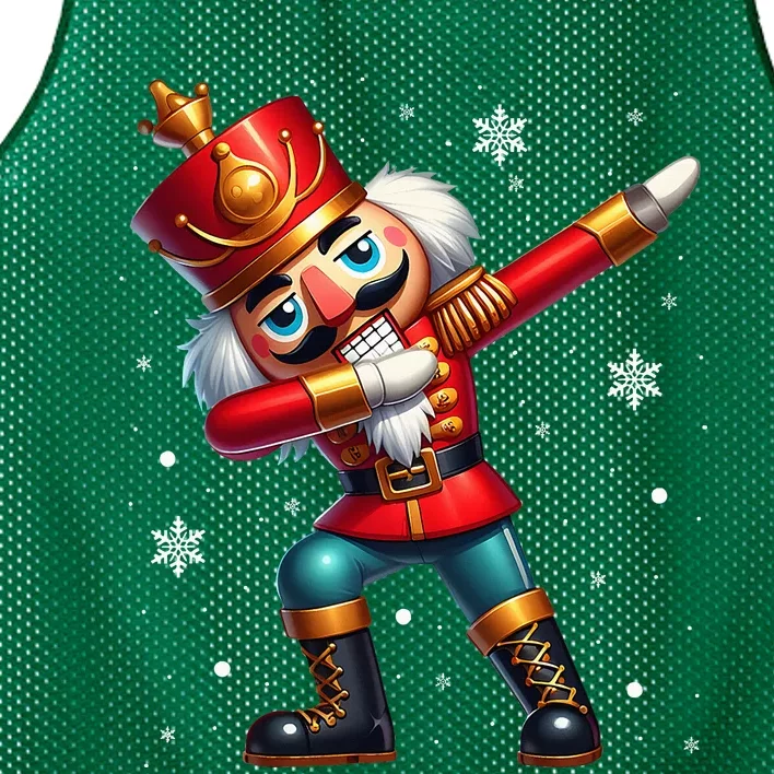 Dabbing Nutcracker Christmas Costume Matching Family Pajama Mesh Reversible Basketball Jersey Tank