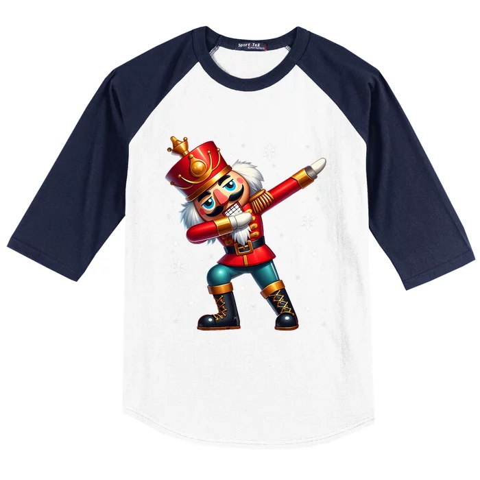 Dabbing Nutcracker Christmas Costume Matching Family Pajama Baseball Sleeve Shirt