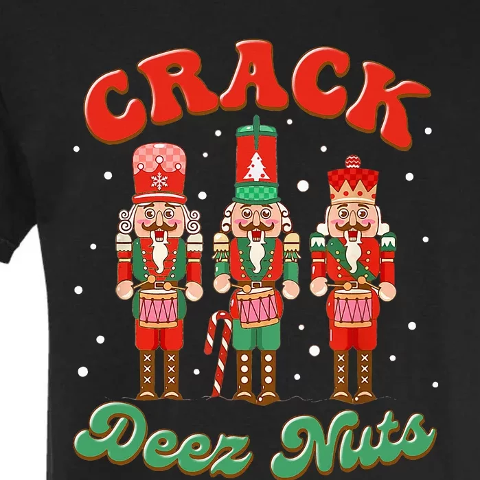 Deez Nuts Christmas Xmas Crack Nutcracker Nut Cracker Garment-Dyed Heavyweight T-Shirt