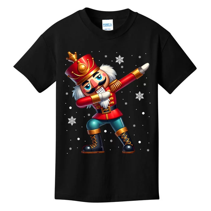 Dabbing Nutcracker Christmas Costume Matching Family Pajama Kids T-Shirt