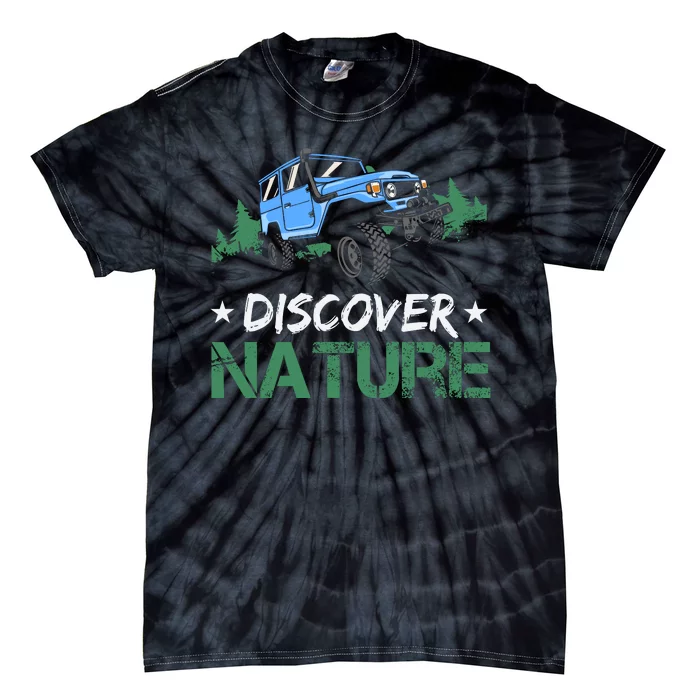 Discover Nature Camping Vintage Tie-Dye T-Shirt