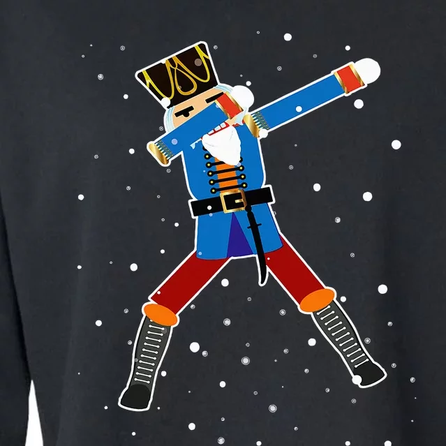 Dabbing Nutcracker Christmas Nutcracker Dab Xmas Cropped Pullover Crew