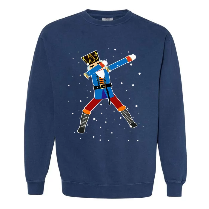 Dabbing Nutcracker Christmas Nutcracker Dab Xmas Garment-Dyed Sweatshirt