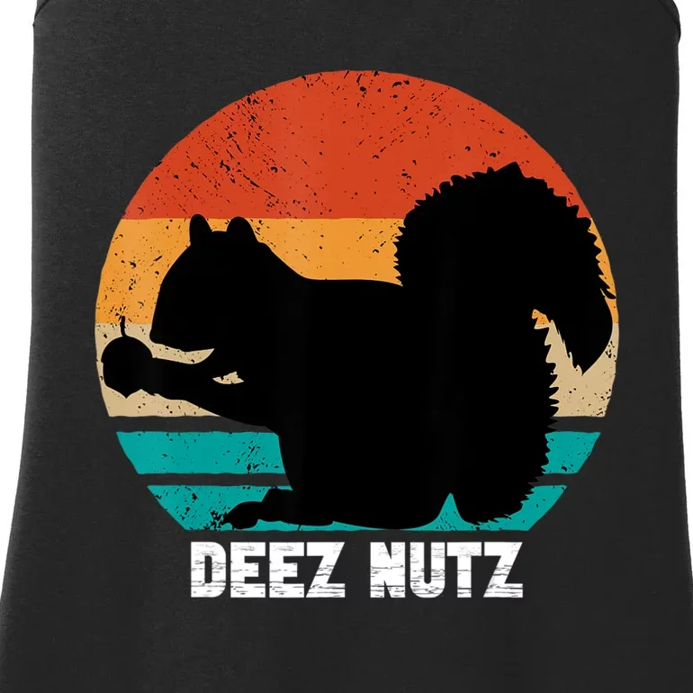 Deez Nutz Christmas Gopher Funny Saying Dees Nutz Ugly Xmas Ladies Essential Tank